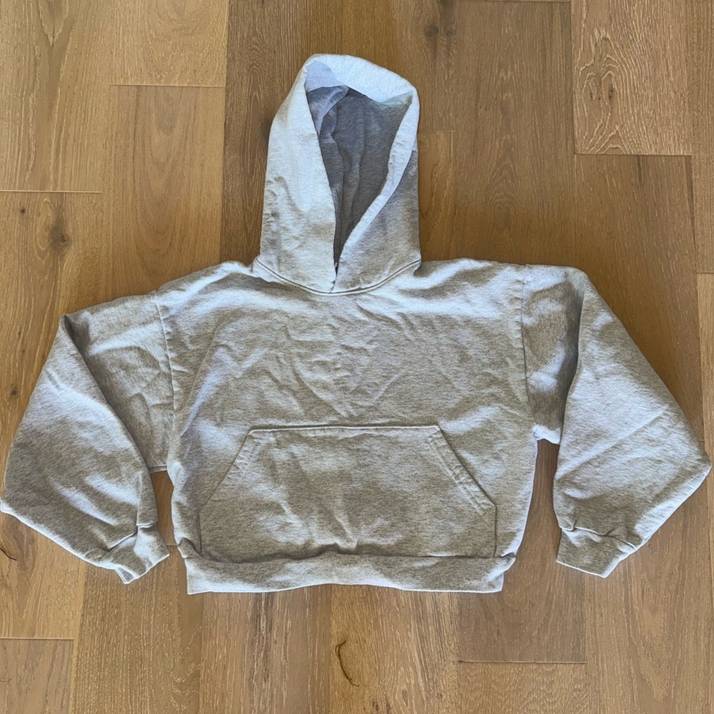 Los Angeles Apparel Heather Gray Heavy Fleece Hoodie (S/M)